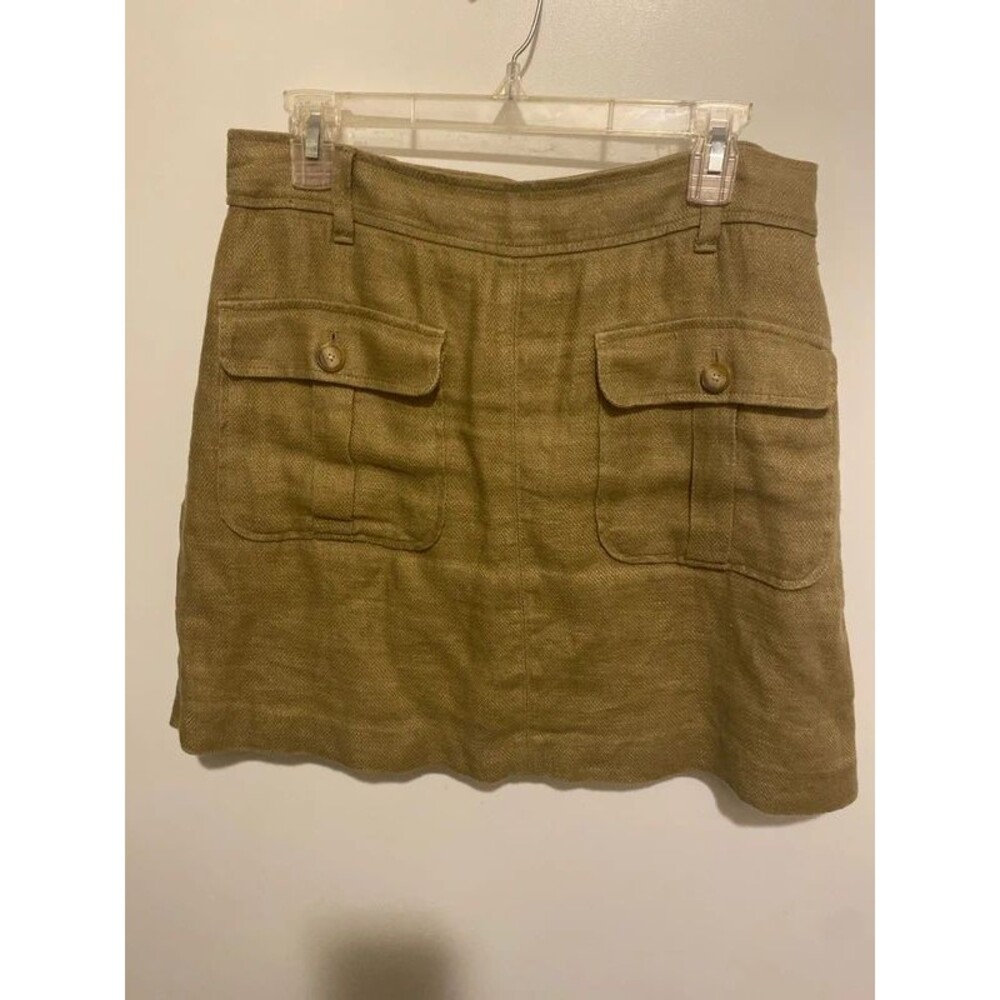 Loft twill tan skirt size 10